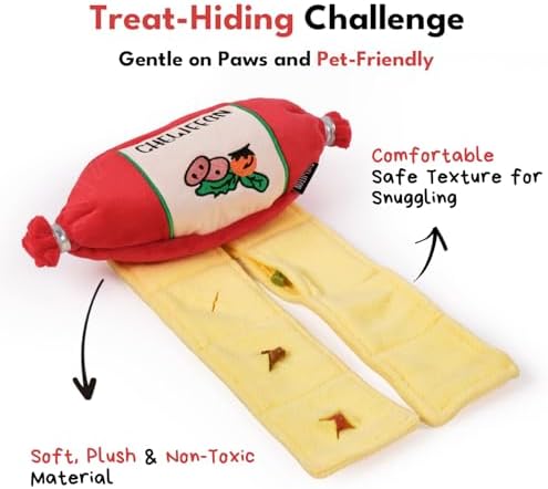 CHEWFFON Snuffle Dog Toy, Interactive Crinkle Toy