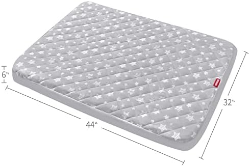 Dog Bed Covers Replacement Lovely Grey Star Print, 32x44 Inches, 2 Pack