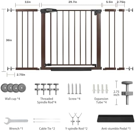 Mumeasy 36" Extra Tall Baby Gate