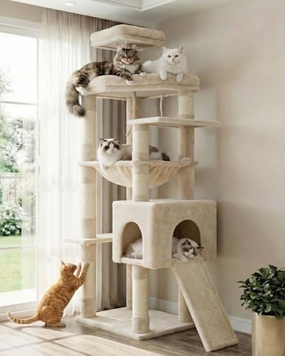 Heybly 64.2" Heavy-Duty Cat Tree