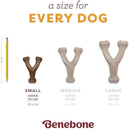 Benebone Wishbone Chew Toy for Aggressive Chewers, Pumpkin Spice