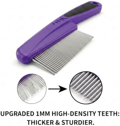 Yumflan Fine Tooth Stainless Steel Flea Comb