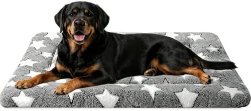 Dog Bed Mat - Comfortable Kennel Pad, Soft Support