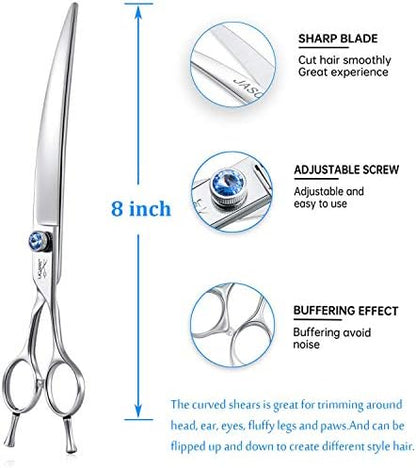 JASON Curved Dog Grooming Scissors