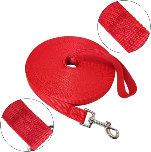 Nylon Training Dog Leash for Small Medium Large Dogs, 15ft 20ft 30ft 50ft 100ft