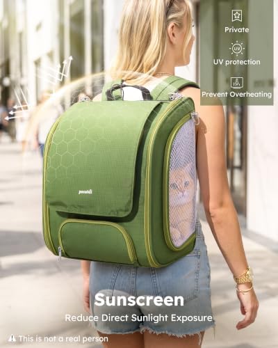 Pecute Cat Backpack Carrier, Spacious & Breathable Pet Backpack