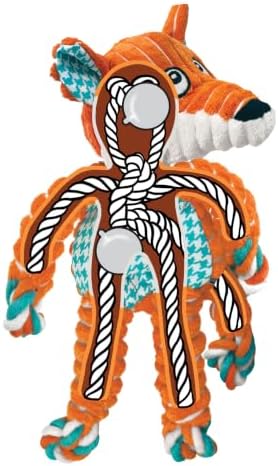 KONG Floppy Knots Rope and Plush Dog Toy, Medium/Large