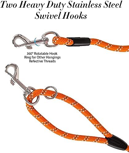 Long Rope Leash for Dog Training 10FT 16FT 30FT 50FT 100FT, Reflective Threads