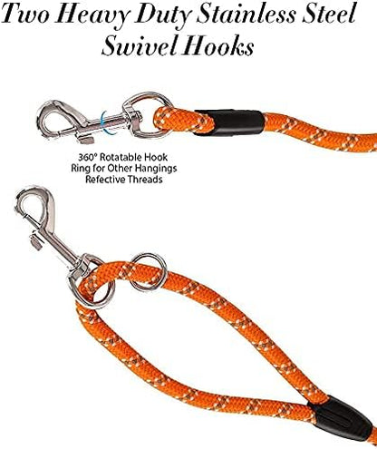 Long Rope Leash for Dog Training 10FT 16FT 30FT 50FT 100FT, Reflective Threads
