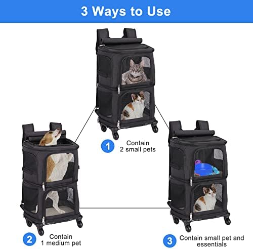 Double Pet Carrier Backpack