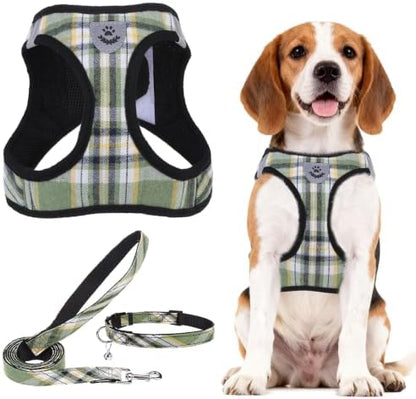PUPTECK Dog Harness, Collar and Leash Set No Pull