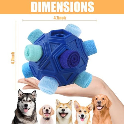 Dog Snuffle Ball-Interactive Puzzle Dog Toys Encourage Natural Foraging Skills