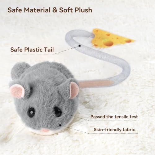 Migipaws Interactive MigiMouse Cat Toy 360° Rolling & Spin