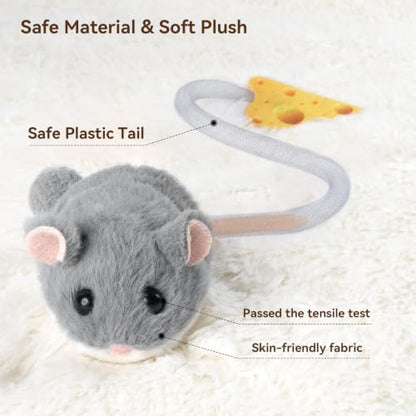 Migipaws Interactive MigiMouse Cat Toy 360° Rolling & Spin