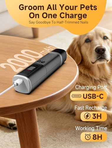 Dog Nail Grinder Whisper Quiet & Safe