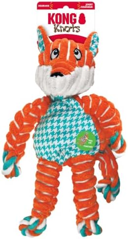 KONG Floppy Knots Rope and Plush Dog Toy, Medium/Large