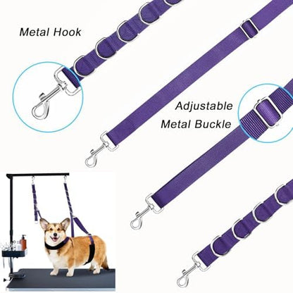 Dog Grooming Belly Strap Belly Band & Loop 3 Sets Adjustable Dogs Groomer