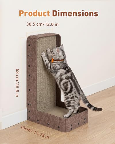 26.8" Cat Scratcher, L-Shaped Scratch Pad