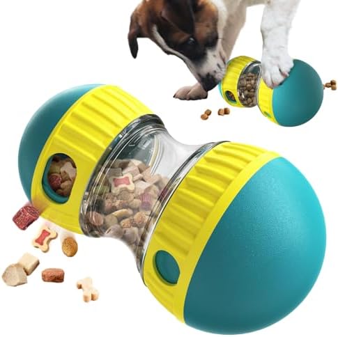 BSISUERM Dog Puzzle Toy Adjustable Treat Dispensing Ball Food Dispenser Tough