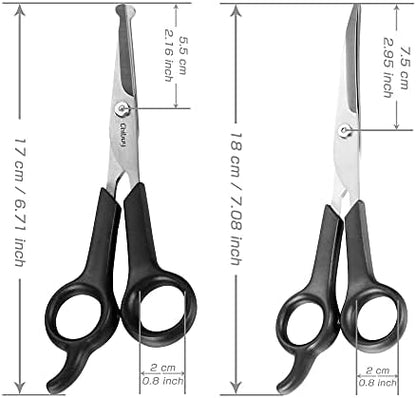 Chibuy Professional Dog Grooming Scissors Set, 2-Piece Kit