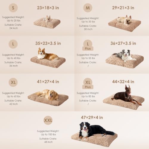 EHEYCIGA Washable XL Dog Beds Large Sized Dog, 44x32 Inch Pet Bed