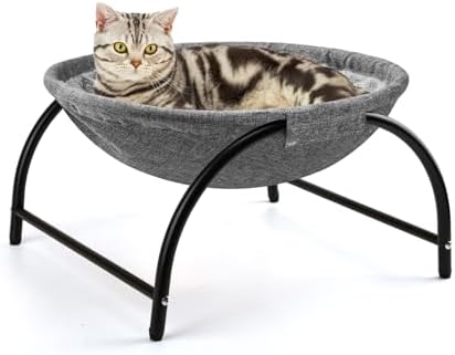 LIFLIX Raised Cat Hammock Bed, Pet Bed