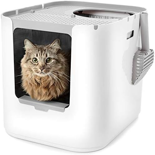 Modkat XL Cat Litter Box, Top or Front-Entry, Scoop & Filters