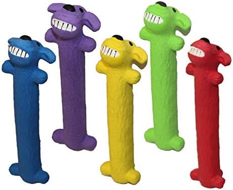 Multipet Loofa Latex Dog Toy Size:Pack of 2 Color:Assorted