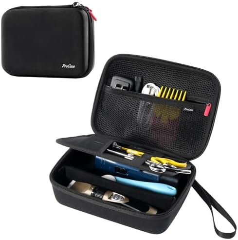 ProCase Hard Pet Grooming Tool Storage Case -Black