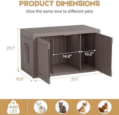 Cat Litter Box Enclosure, Covered Cat Litter Box