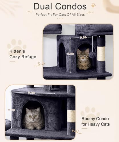Cat Tower, 71 Inch Heavy Duty Cat Tree