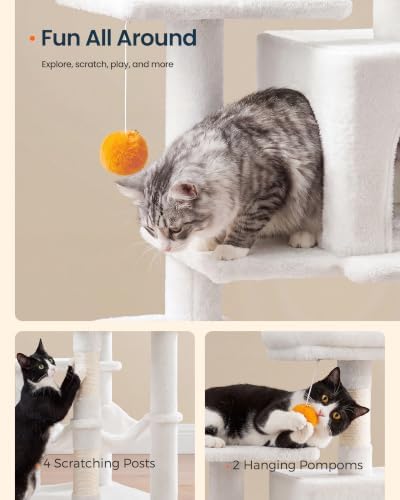 SONGMICS HOME Cat Tree for Indoor Cats
