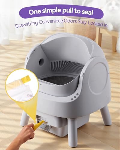 80 Count Cat Litter Box Bags Compatible