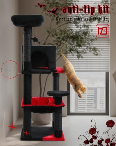 MUTTROS 45.7" Gothic Cat Tree
