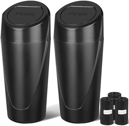 Car Trash Can, 2 Packs Mini Cup Holder Car Garbage Can