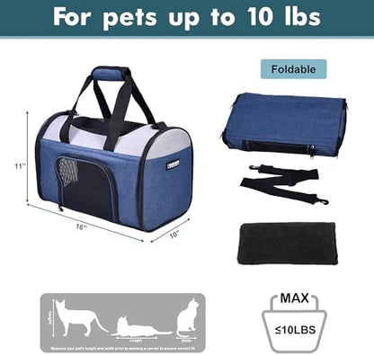 Jespet Airline Approved Soft-Sided Kennel Pet Carrier