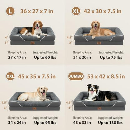 Chez Paw Waterproof Orthopedic Dog Bed