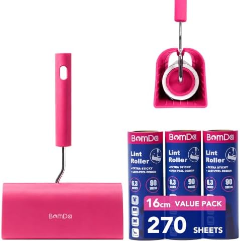 Extra Sticky Large Surface Lint Roller, 6.3''Wide Roller