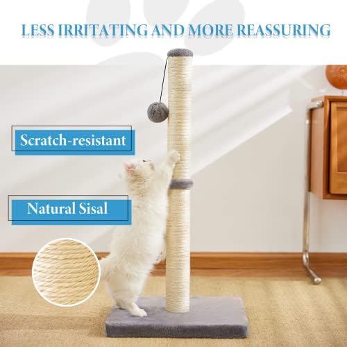 MeowHomm 32'' Tall Cat Scratching Post Cat Scratcher