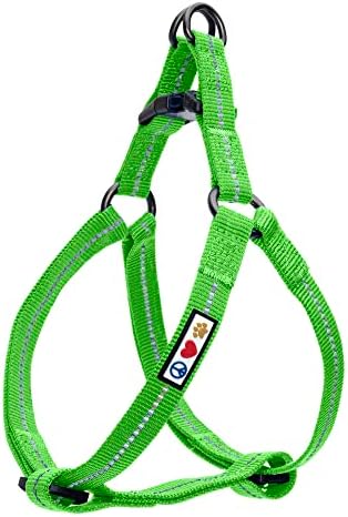 Pawtitas Recycled Reflective Step-in Dog Harness – Adjustable No-Pull Vest
