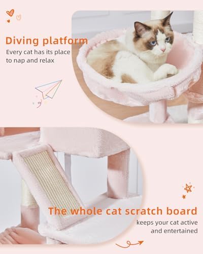Taoqimiao Cat Tree, 71 in Extra Large Cat Tower