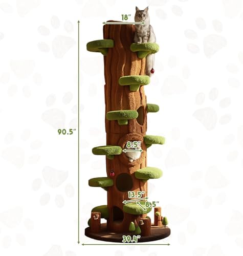 KAMABOKO 90.5 Inch Luxury Cat Tree