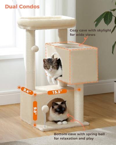 Small Cat Tree for Kittens, 32 in Cat Tower