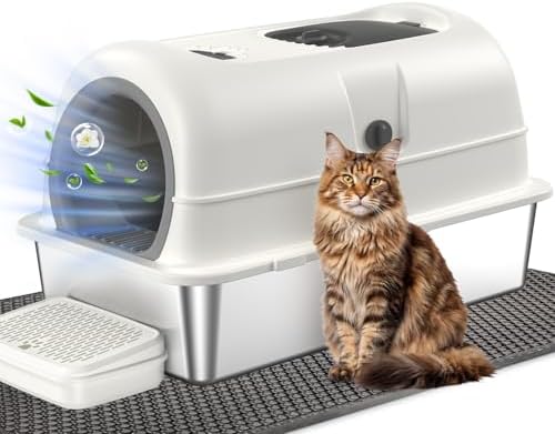 OROLEY XXXL Stainless Steel Cat Litter Box