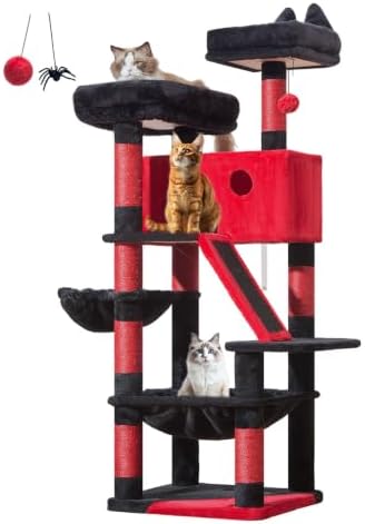 Taoqimiao Gothic Cat Tree, 58In Cat Tower