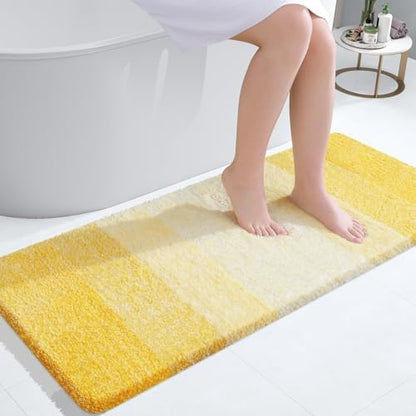 OLANLY Bathroom Runner Rug 45x27, Extra Soft Absorbent Microfiber Bath Rugs
