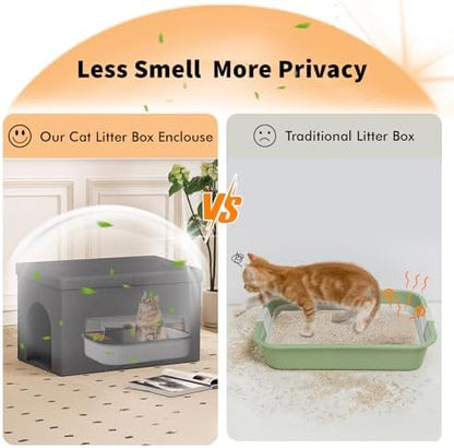 Zerbuger Cat Litter Box Enclosure Furniture