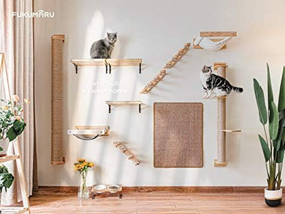 FUKUMARU Cat Climbing Shelf Wall Mounted