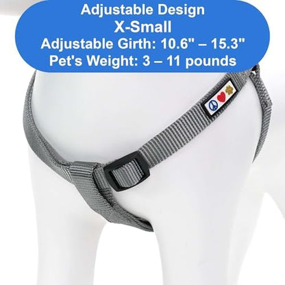 Pawtitas Solid Step-in Dog Harness – Adjustable No-Pull Vest