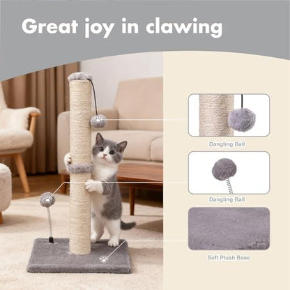 MECOOL Cat Scratching Post Premium Basics Kitten Scratcher Sisal Scratch Posts